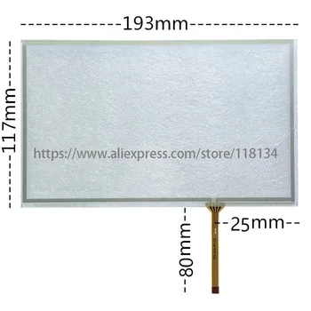 Naujas 8 colių 4 smeigtukai stiklo jutiklinis Ekranas skydelis skaitmeninis keitiklis Objektyvas GX400 GX460 GX470 automobilių LQ080Y5DG05 LCD Touch pad