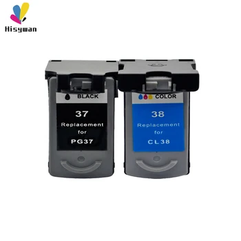 Hisywan PG37 CL38 rašalo kasetė Canon PG 37 CL 38 PIXMA MP140 MP190 M210 MP220 MP420 IP1800 IP2600 MX300 MX310 spausdintuvą