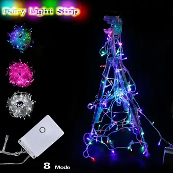 20m 50m LED Kalėdų String Pasakų Žibintai Patalpų Lauko 8 Režimais, atsparus Vandeniui Diodų Garaland Kalėdų Medžio Dekoro Vestuves Sodas