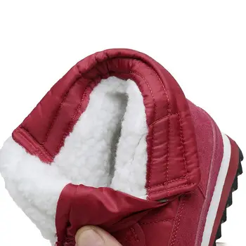 Moterys sniego batai 2021 mados kietas neslidus neperšlampami žieminiai batai moterims, batai pliušinis šiltas moterų batai hook&loop batai