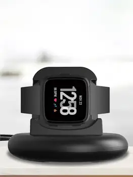 Smart Žiūrėti Įkrovimo Dokas Įkrovikliai Smart Watch Priedai Įkrovimo Dokas Bazės Nešiojamas Adapteris Fitbit Versa3/Prasme