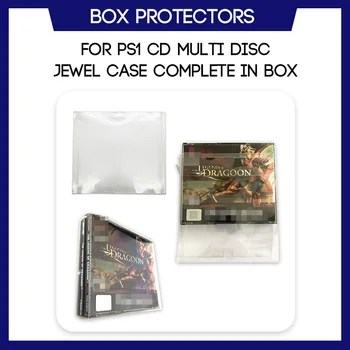 Dėžutės apsaugos PS1 CD Multi Disko Perlas Atveju CIB Užbaigti Langelyje Žaidimas Užsakymą skaidraus Plastiko Atveju