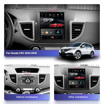 Android 10.0 automobilių gps multimedia stereo radijo grotuvas honda CRV 2012-2016 metų navigacijos sistema