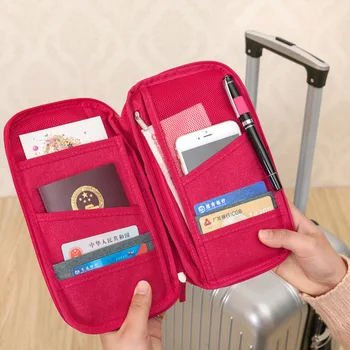 Luluhut paso saugojimo krepšys kelionės funkcionalus nešiojamas krepšys paso turėtojas dokumento organizatorius kredito kortelės, ID kortelės, grynųjų pinigų turėtojas