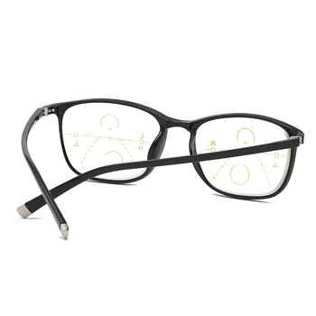 TR90 anti-mėlyna Progressive multifocal skaitymo akiniai vyrų smart zoom skaitymo akiniai moterims toli netoli akyse presbyopic Akiniai