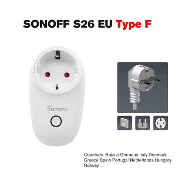 5VNT SONOFF S26 ITEAD Wifi Smart Lizdas Bevielis Nuotolinio Valdymo Įkrovimo Adapteris, 