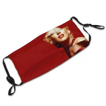 Marilyn Monroe Raudona Suknelė Moterims Veido Kaukė Anti Migla Apsauga Nuo Dulkių Kaukė Su Filtrais, Apsauginis Dangtis Respiratorius Burną, Mufelinė