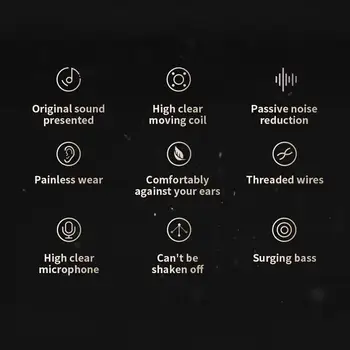 IMIDO High Fidelity Stereo Super Bass Ausinės Hi Res Audio HD Mikrofonas Žaidimų Muzikos Įrašymo Ausinės Išmaniųjų Telefonų
