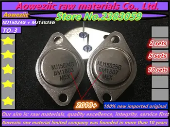 Aoweziic 2018+ naujas importuotų originalus MJ15024G MJ15025G MJ15024 MJ15025 IKI-3 aukso uždaromos garso galios stiprintuvo (1 rinkinių)