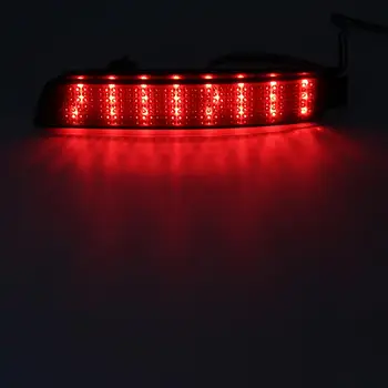 2vnt LED Bamperio Atšvaito Raudona objektyvas Uodega Stabdžių Šviesos Nissan Patrol Murano Infiniti FX35 FX37