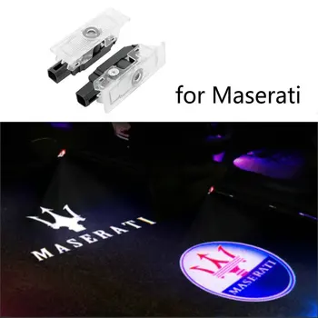 2X Led Automobilio Duris Sveiki, Šviesos, Lazerių Projekcijos Logotipą Maserati Quattroporte Ghibli GranTurismo GranCabrio Levante Priedai