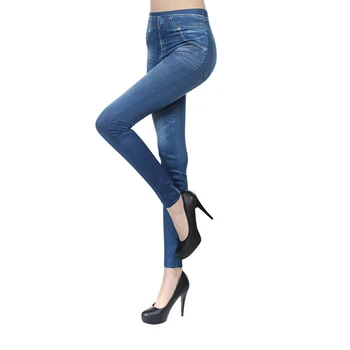 Antblauzdžiai Legging Jeans Moterų Antblauzdžiai Jeans Mėlyna Juoda Ponios Leggins Džinsai Skinny Kelnes Legging