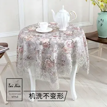 Europa, siuvinėta staltiesė stalo valgomasis stalas padengti staltiesė Retro kaimo Nėrinių miglotas pilka Išskirtinį žakardo kėdė padengti rinkinys