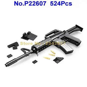 Ausini 524pcs kariniai šautuvai m16 ginklą blokai Žaislas
