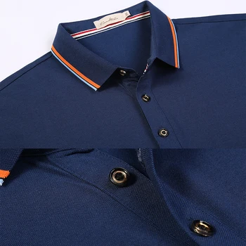 Custom ilgas rankovėmis polo marškinėliai Logo spausdinti ar siuvinėjimo individualų užsakymą 80% medvilnė, Sukurti Savo Polo unisex Marškinėliai