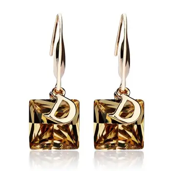 14K aukso derliaus sūpynės auskarai moterų 2020 m. blizga lašas auskarai mados papuošalai, vestuvės, Kalėdos, dovanos