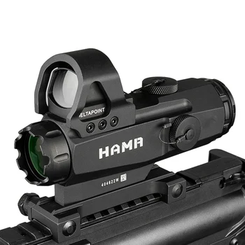 4x24 Monokliai Taktinis HAMR Šautuvas taikymo Sritis Objektyvas Red Dot PM1-0403 Ženklas, 4 Aukštas Tikslumas Multi-Range Riflescope Medžioklė