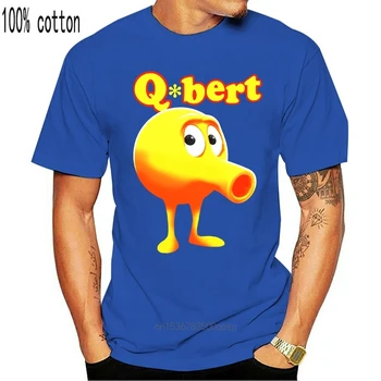 Qbert Vaizdo Žaidimas Retro T Shirt Mens Tee Daug Spalvų Dovanų Naują Iš JAV