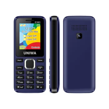 Vyresniajam 2G GSM Baras Funkcija Mobilusis Telefonas Dual SIM mobilusis telefonas, Wireless FM Radio Support TF Plėtra Vibratorius UNIWA E1801