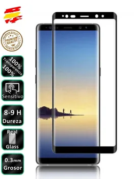 3D full black Samsung Galaxy Note 8 grūdintas stiklas screen Protector
