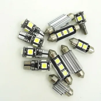 11Pcs Baltos LED Lemputės Interjero Paketas Rinkinį, Skirtą 