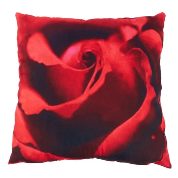 1Pcs 45x45cm 3D Raudona Rožė Pringting Miegamasis Mesti Pagalvės užvalkalą Namo dalis Raudona Aistra temą miegamojo patalynės laikymo