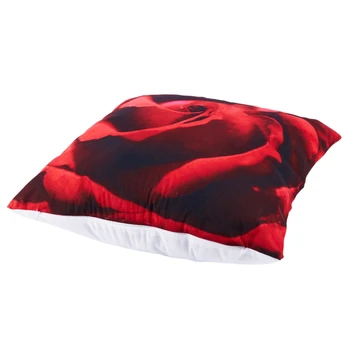 1Pcs 45x45cm 3D Raudona Rožė Pringting Miegamasis Mesti Pagalvės užvalkalą Namo dalis Raudona Aistra temą miegamojo patalynės laikymo