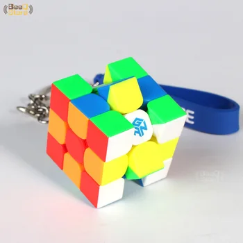GAN330 Greitis Kubas 3x3x3 Keychain Kubą 3x3 Cubo Magico 3x3x3 Magija Kubeliai GAN 330 Speedcube Cubeing Cuber Įspūdį Žaislas