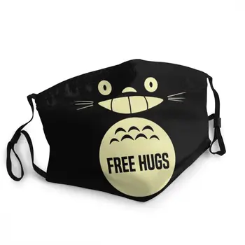 Free Hugs Mano Kaimynas Totoro Suaugusiųjų Kaukė Anti Migla Studio Ghibli Anime, Manga Kaukė Apsaugos Respiratorius Ne Vienkartiniai Mufelinė