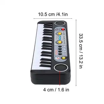 37 Klavišus Vaikas Organų Elektrinis Pianinas Skaitmeninis Muzikos Elektroninių Klavišinių Muzikos Instrumentų Su Mini Mikrofonas Vaikams Gyvenimą