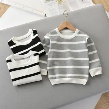 Kūdikių marškinėliai Vaikų Drabužių Medvilnės pavasarį, rudenį ilgomis rankovėmis T-shirt korėjos Versija Mielas Viršūnes Minkštas Atsitiktinis Dugno Marškinėliai