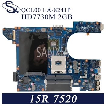 KEFU LA-8241P Nešiojamojo kompiuterio motininė plokštė, skirtas Dell Inspiron 15R-7520 5520 originalus mainboard HD7730M-2GB