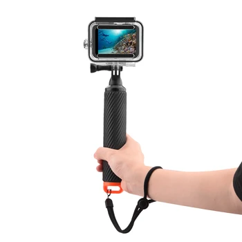 Nešiojamų Selfie Stick Plūduriuojantis Plūdrumo Lazdele Nardymo Rankena Gopro 9 8 7 6 5 4 OSMO Veiksmų Fotoaparatas atsparus Vandeniui neslidus Priedų