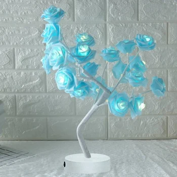 Atostogų Apšvietimo LED lempa, rožė, medis, gėlių formos USB ir baterijos dekoratyvinis stalo lempa šalies Valentino Dieną