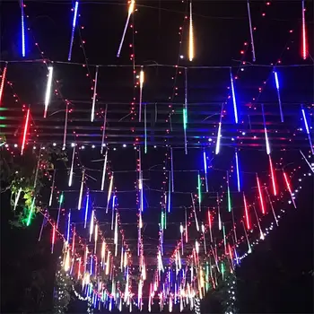 50/30 cm LED Šviesos Juostelės Meteoras Dušas Girliandą Atostogų Lauko Vandeniui Pasakų dega Medžio Sodo Gatvės Kalėdų Dekoro