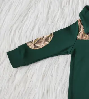 Nauji Kūdikių Berniukų marškinėliai, Žalios Spalvos Turn-Žemyn Apykaklės komplektus ilgomis rankovėmis populiarus vaikams drabužių