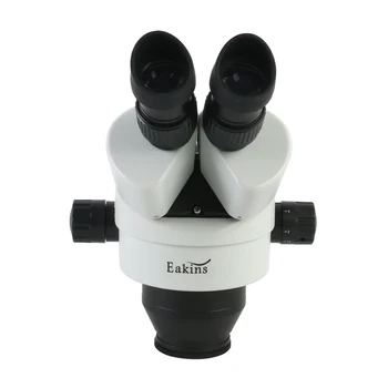 3.5-90X Nuolat Zoom Žiūronų Stereo Mikroskopas Galvos WF10X/20MM Okuliaro Gumos Akių apsaugai Telefono PCB Litavimas, Remontas