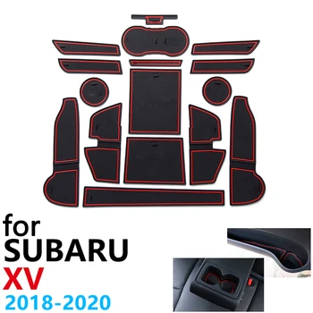 Anti-Slip Gumos Puodelio, Pagalvėlės, Durų Groove Kilimėlis Subaru XV 2018 2019 2020 Crosstrek WRX STI Ne Silp Priedai kilimėlis telefono