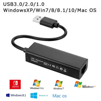 100 mbps USB 3.0, Ethernet Tinklo plokštės Nintendo Jungiklis/ Wii/Už WiiU Lan Ryšio Adapteris, Dropship