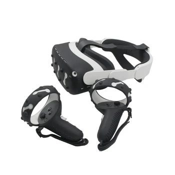Anti-Slydimo VR Apsauga Odos Rokeris Bžūp Silikono Atveju Rankena Rankena, Dirželis -Oculus Quest 2 Touch 