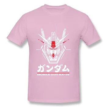 RX 78 Gundam Viršūnes Tees Vyrų Nuostabus Marškinėlius Vyrų Medvilninius Juodos spalvos Marškinėlius Gundam T-shirt Japonija Harajuku Gatvės Drabužių Geek RX-78 Kostiumas