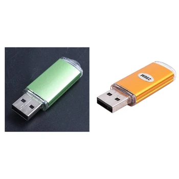 2x 256 MB USB 2.0 Flash U Disko Gold & Green