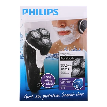 Philips AT610 Elektrinis Skustuvas su Trigubas Peilis Įkrovimo Žoliapjovės Funkciją, Remti Viso Kūno prausiklis Žmogaus Elektrinį skustuvą