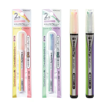 Japonija KOKUYO Vabalas Patarimas Dual Spalva Pen spalvų žymėjimo įrankis Pen Pažymėtas PM-L303