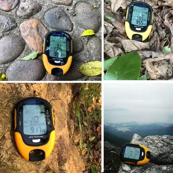 Sunroad Lauko GPS Nešiojamą Kišeninio laikrodžio Su Aukščiamačiu, Kompasas, Temperatūros, Drėgmės, Led Žibintuvėlis, GPS Tracker USB Mokestis FR510
