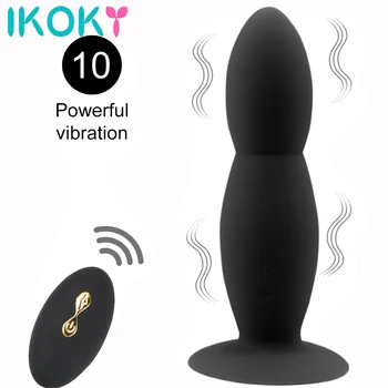Analinis Vibratorius G Spot Klitorio Clit Makšties Oralinio Sexo Sekso Parduotuvė Suaugusiųjų Žaislas Analinis Butt Plug Prostatos Belaidžio Nuotolinio Valdymo Vibratorius