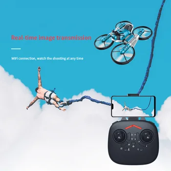 NAUJAS drone su kamera 2.4 G nuotolinio valdymo Sraigtasparnis deformacijos motociklų veidrodėliai keturias ašis orlaivių rc Quadcopter žaislas vaikas