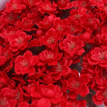50Pcs/Set Dirbtinės Gėlės Vyšnių Žiedų Muilas Galvos Sakura partijų Vestuvių papuošalai Kalėdų 