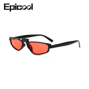 Epicool Vintage Akiniai nuo saulės Moterims Mažas Plastikinis Rėmas Saulės akiniai Ponios Klasikinis Retro Unisex Akiniai nuo saulės Unikalus oculos UV400