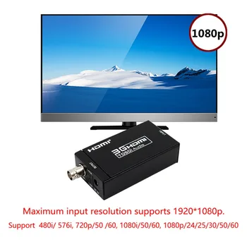 HDMI SDI konverteris HDMi prie SDI SD-SDI HD-SDI 3G-SDI HD Video Keitiklis su maitinimo adapteris